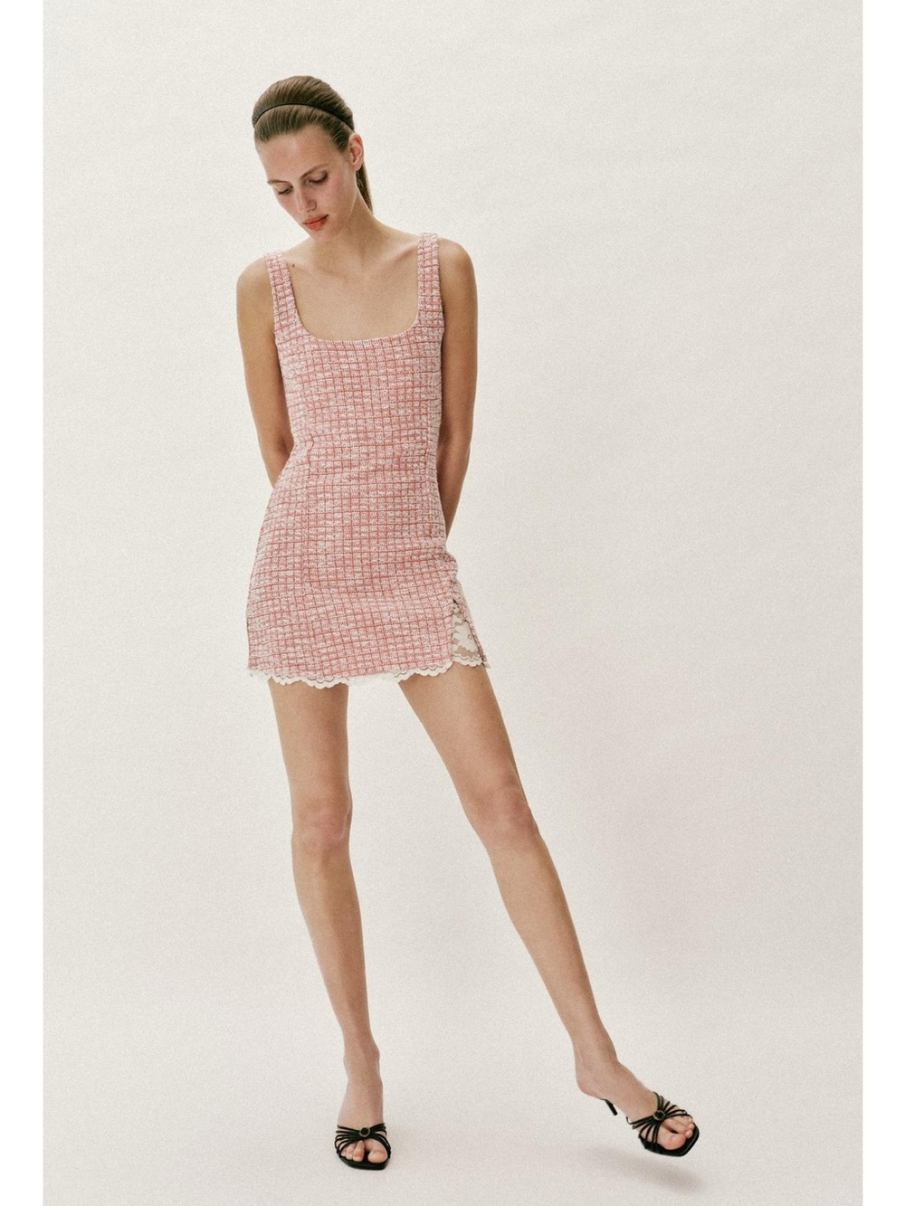 ZARA SHORT TEXTURED DRESS Size S NWT - Picture 4 of 9